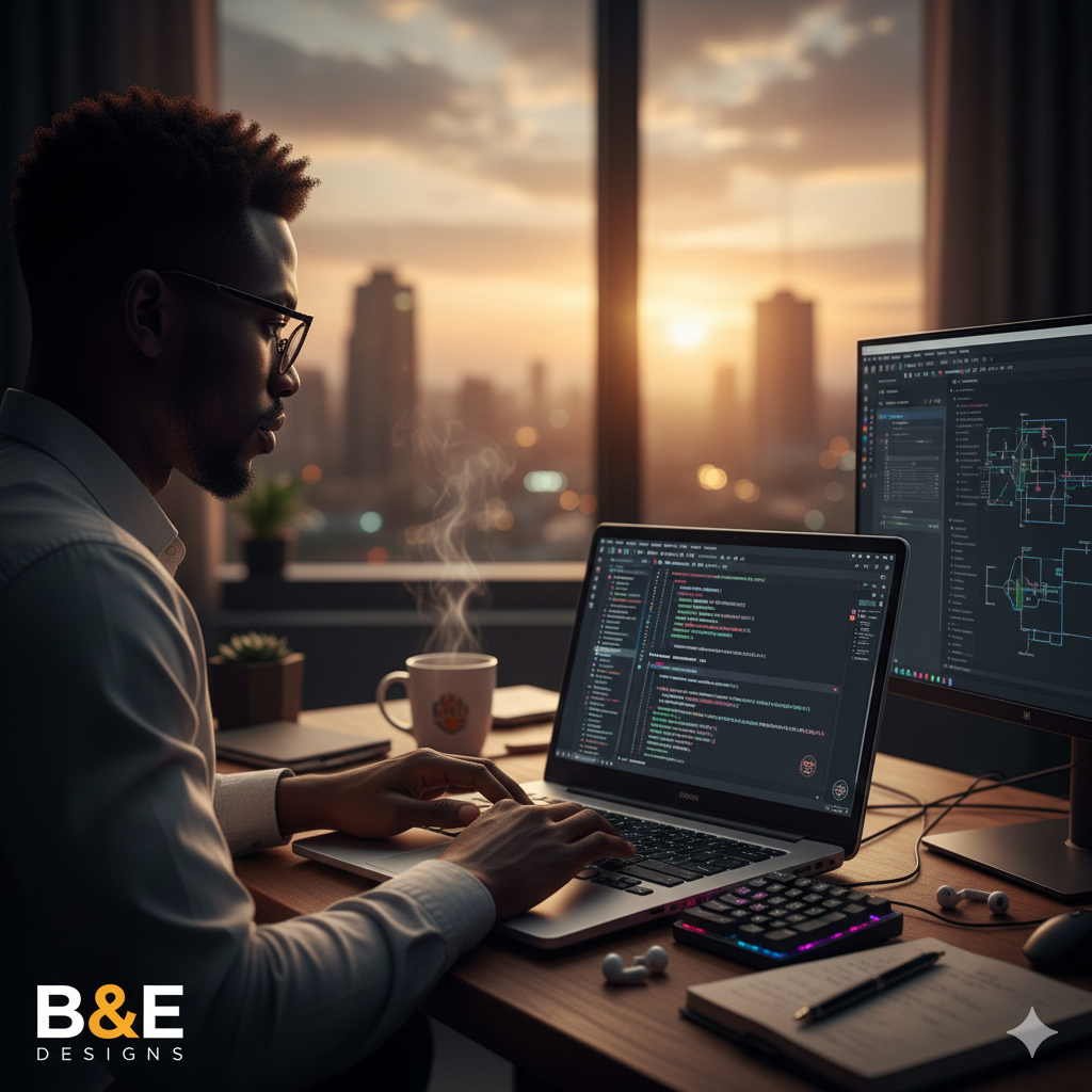 Custom-coded website development in Kampala