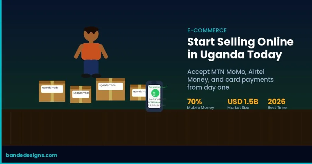 How to start an online store in Uganda shown by entrepreneur packaging products for delivery