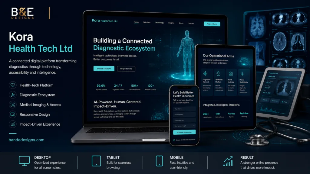 Kora Health Tech website by B&E Designs