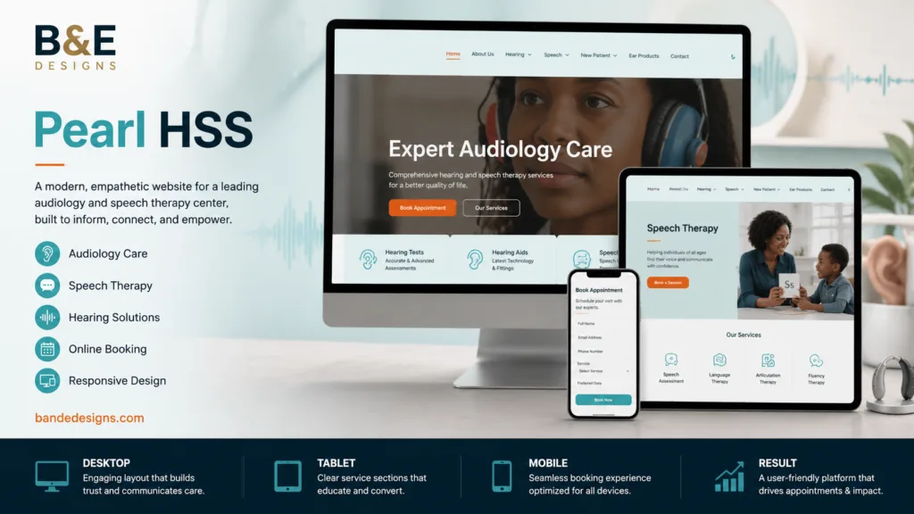 Pearl HSS website by B&E Designs
