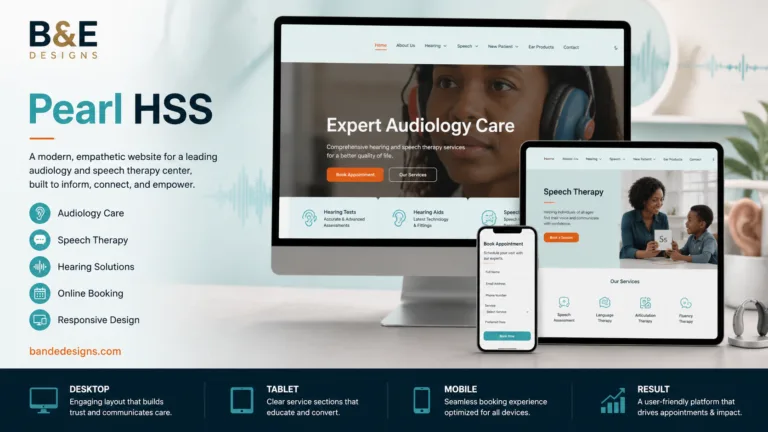 Pearl HSS website by B&E Designs