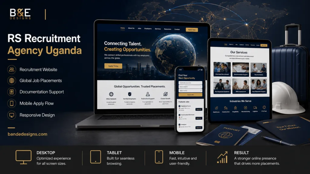 RS Recruitment Agency website by B&E Designs